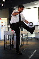 So regten Speisen und Getraenke Besucher zu sportlichen Hoechstleistungen an!