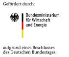 Gefördert durch das Bundesministerium für  Wirtschaft und Energie aufgrund eines Beschlusses des deutschen Bundestages